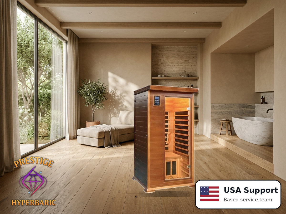 Prestige Wellness Cedar Carbon Solo Sauna