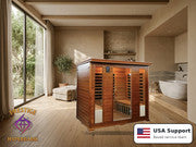 Prestige Wellness Cedar Carbon Quad Sauna