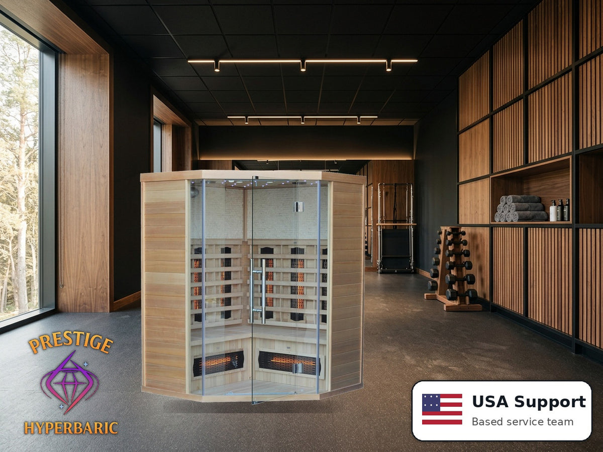 Prestige Wellness Mosaic Light Flex Duo Corner Sauna