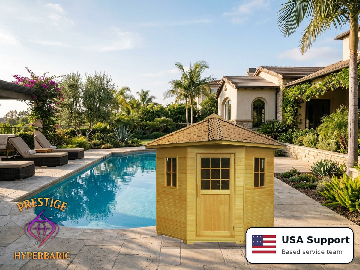 Prestige Wellness Outdoor Ceramic Quad Sauna