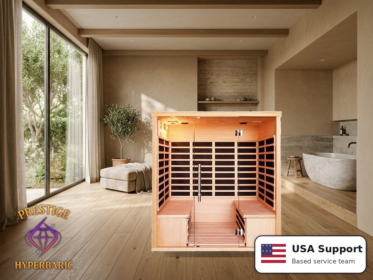 Prestige Wellness Panorama Glass Quad Sauna