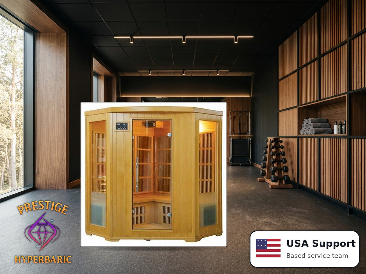 Prestige Wellness Signature Carbon Grand Trio Corner Sauna