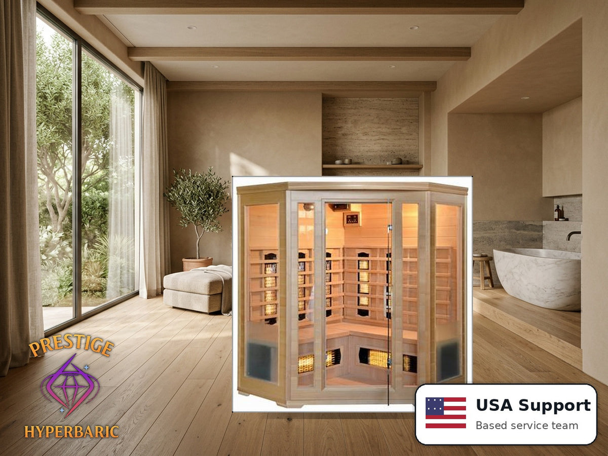 Prestige Wellness Spectrum Light Grand Trio Corner Sauna