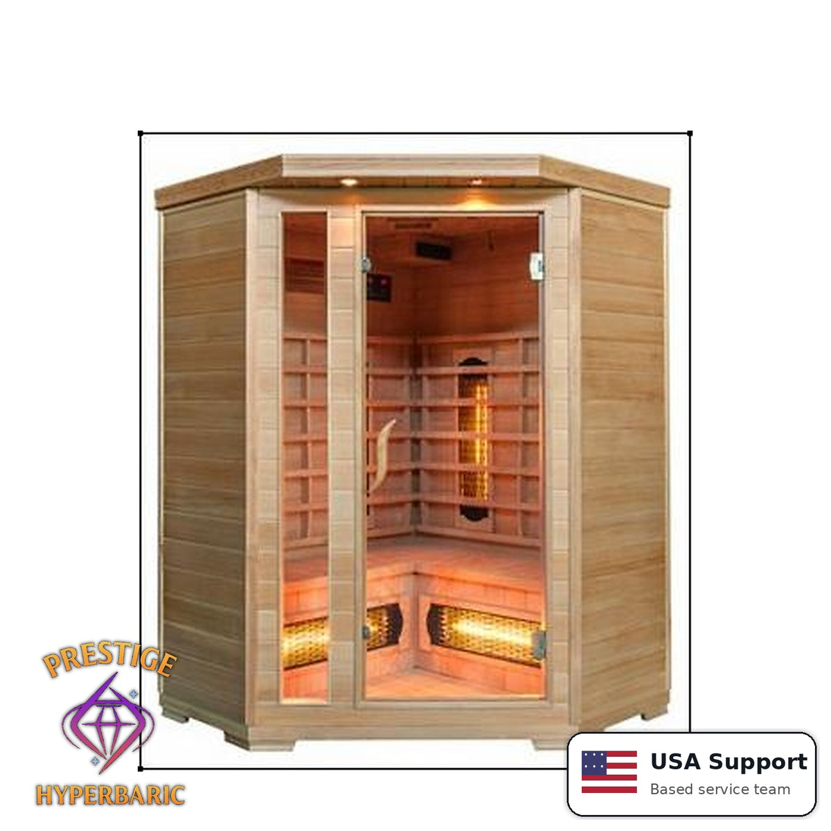 Prestige Wellness Spectrum Light Flex Duo Corner Sauna