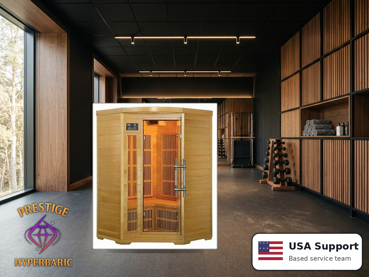 Prestige Wellness Signature Carbon Flex Duo Corner Sauna