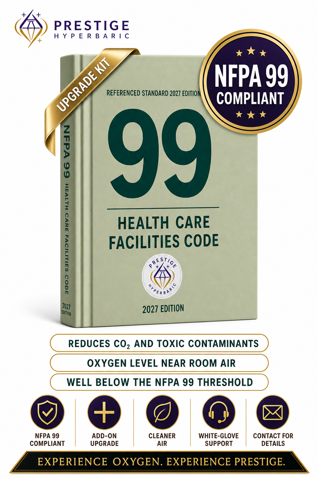 OxySafe (NFPA 99 Compliance Kit) — Chamber Safety System for Hyperbaric Chambers
